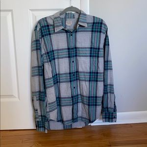 JCrew plaid button up shirt